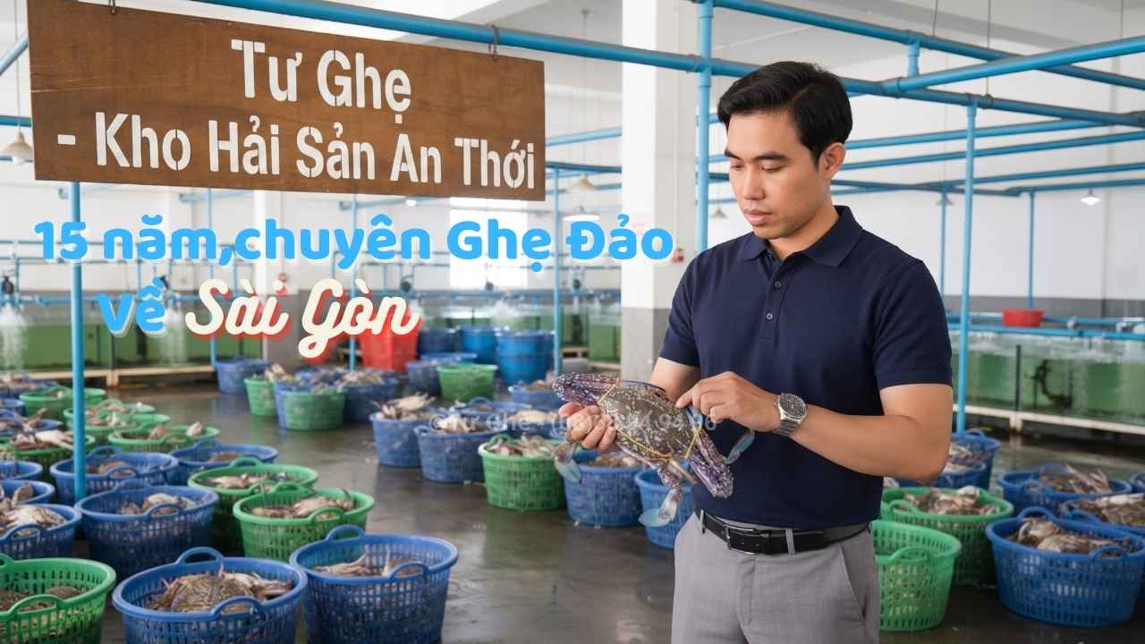 Câu chuyện thương hiệu: 15 năm kinh nghiệm mang con Ghẹ sống Đảo Phú Quốc đi khắp Việt Nam.