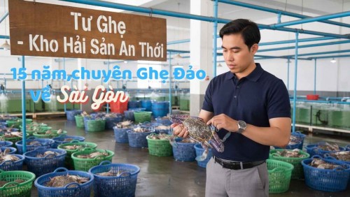 Câu chuyện thương hiệu: 15 năm kinh nghiệm mang con Ghẹ sống Đảo Phú Quốc đi khắp Việt Nam.