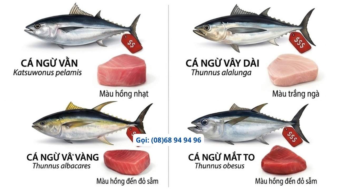 Các Loại Cá Ngừ Phổ Biến Hiện Nay: Loại Nào Ngon & Báo Giá Chi Tiết