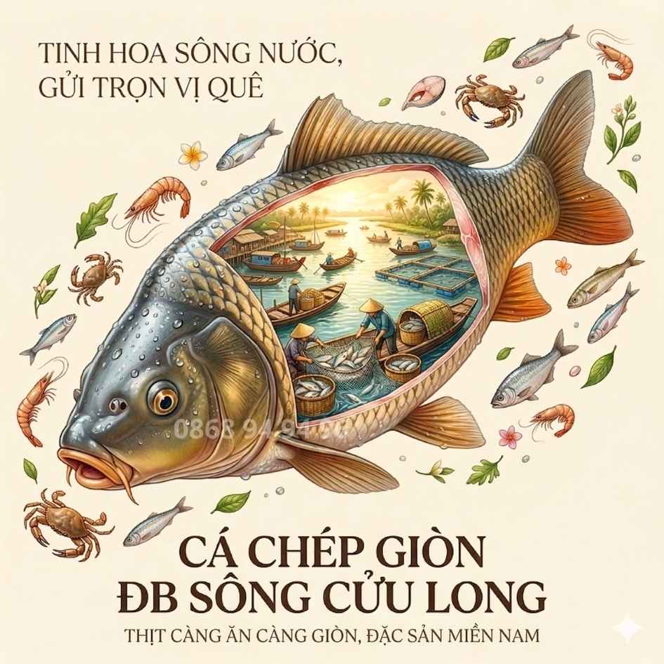 Cá chép giòn sống 2026