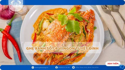 Cách làm món ghẹ xanh sốt 4 vị ngon tuyệt đỉnh