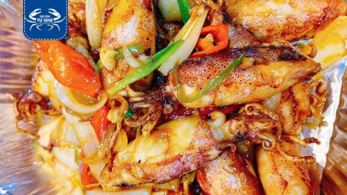 Cách Làm Món Mực sữa rim mắm Ngon Bá Cháy 