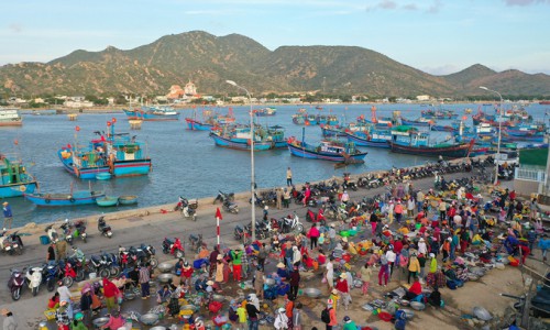Chợ Hải Sản Giá Rẻ ở vùng quê gió cát ( Ninh Thuận )