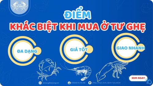 Điểm Khác Biệt Khi Mua Hàng Tại Hải Sản Tư Ghẹ