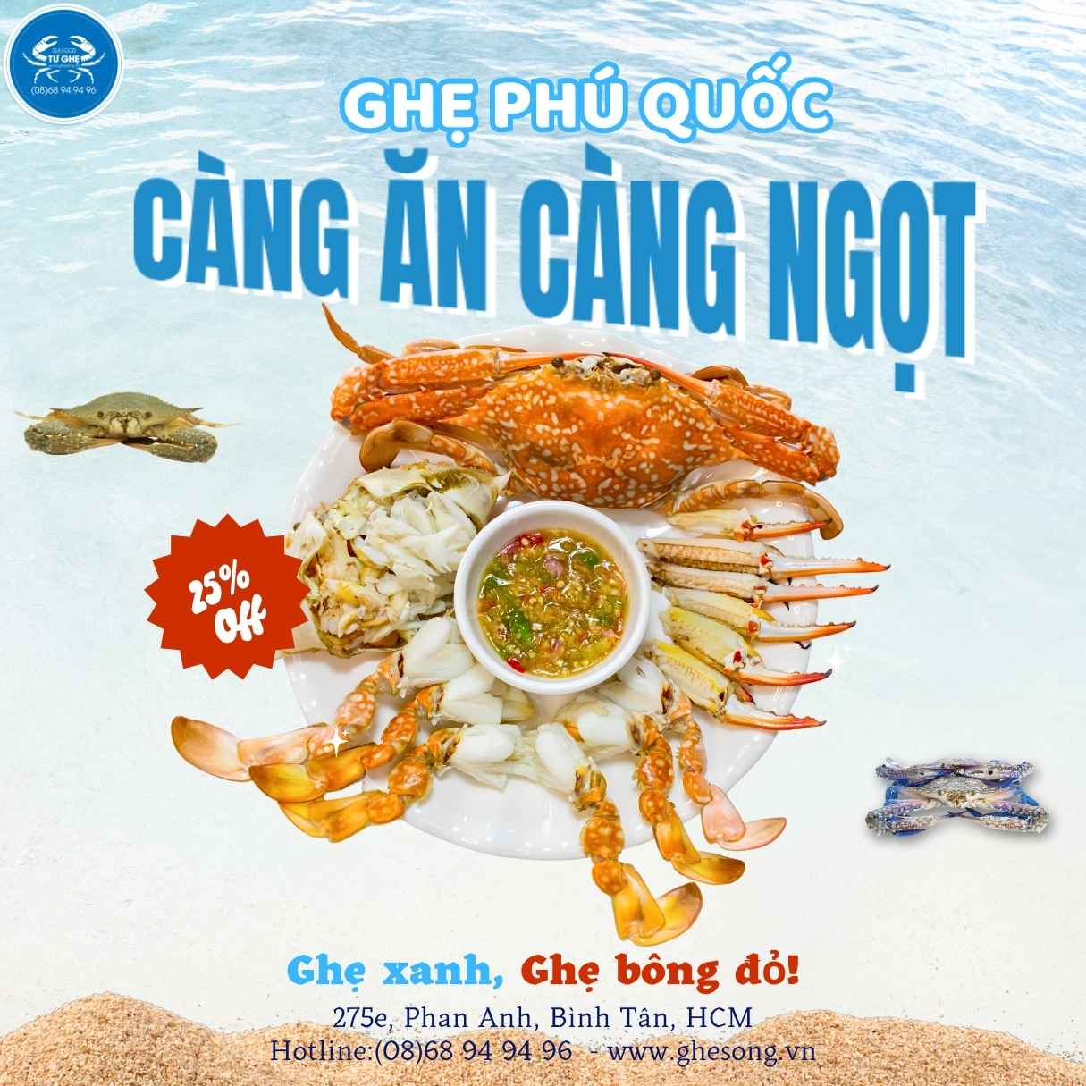 Ghẹ sống giá tốt 2026
